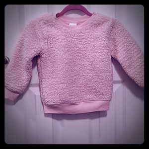 Pink sweater with silver sparkles